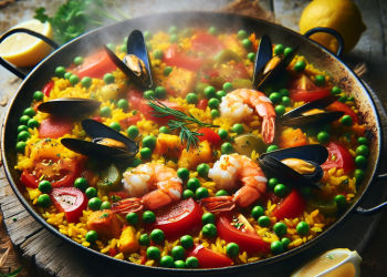 Paella A Traditional Spanish Delight That Celebrates Family Community And Culinary Diversity. main