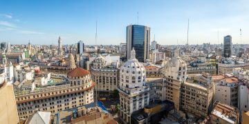 Aerial,View,Of,Downtown,Buenos,Aires,In,High,Resolution,