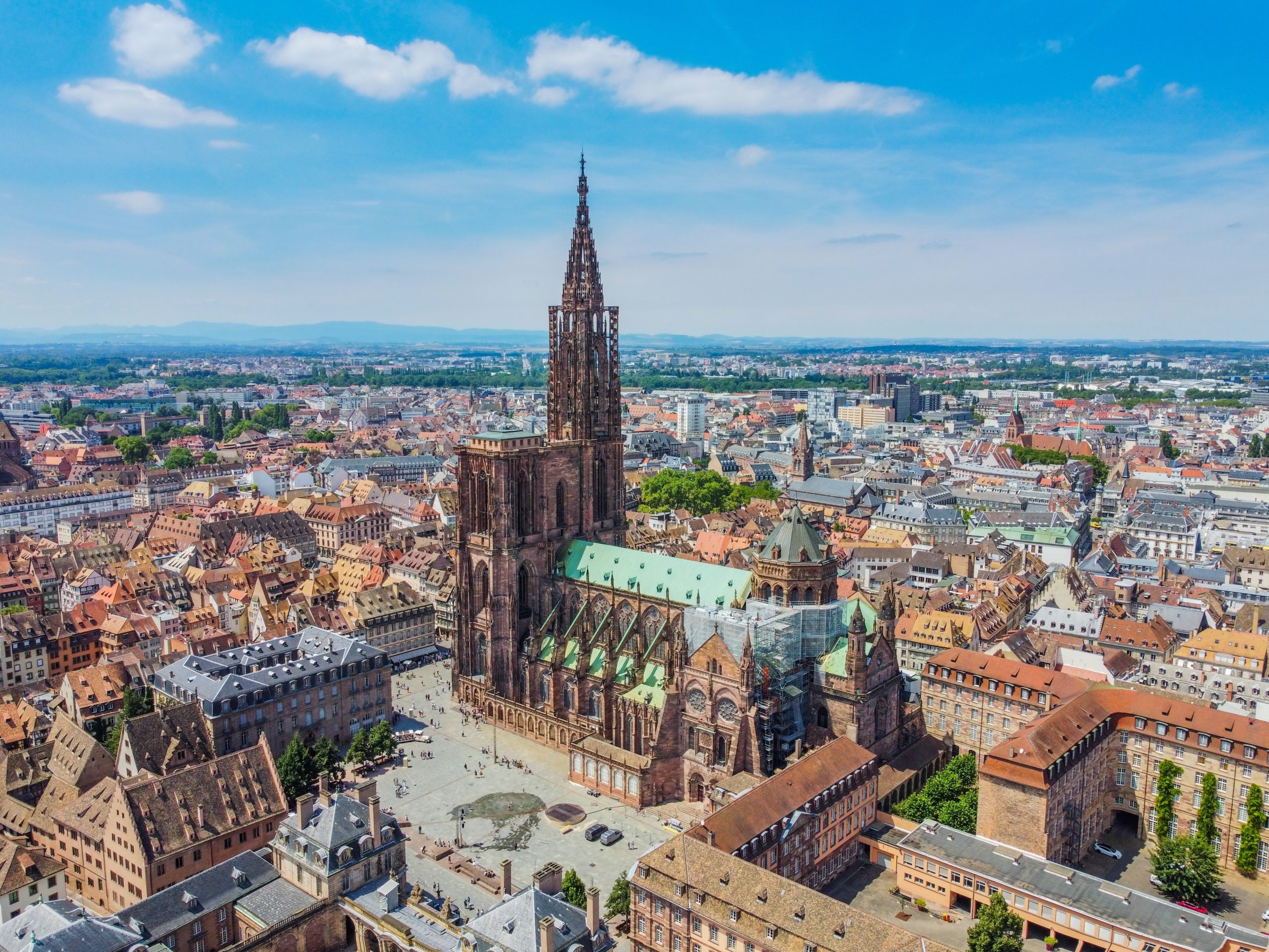 Strasbourg,,France, ,September,5,,2023:,Aerophotographie.,View,From,Flying