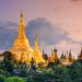 Yangon,,Myanmar,View,Of,Shwedagon,Pagoda,At,Dusk.