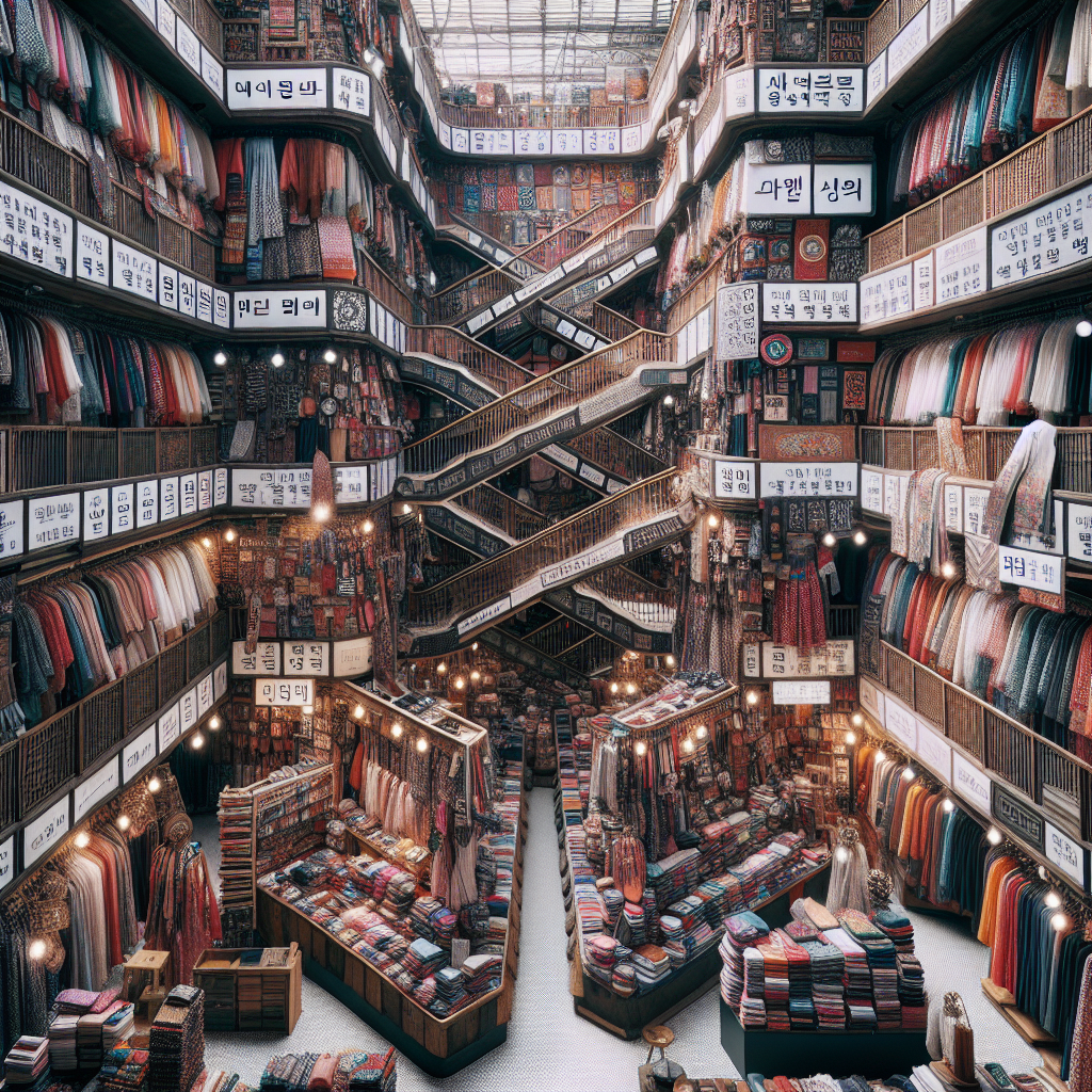 The maze-like structure of Dongdaemun Market