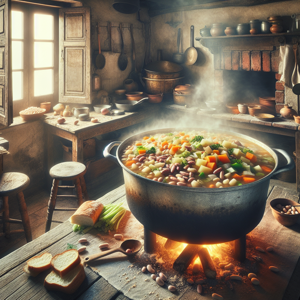 Preparing Ribollita Ingredients