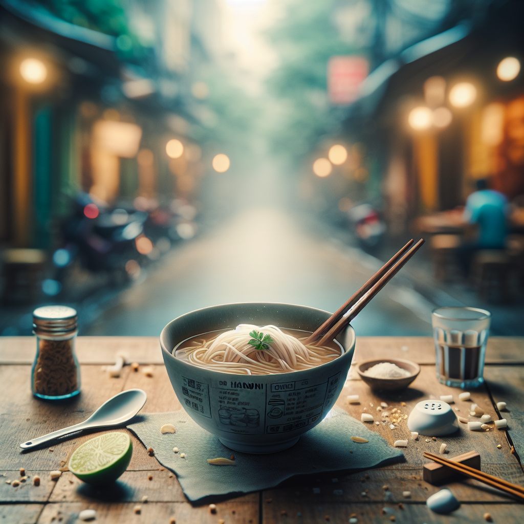 Steaming bowl of Phở