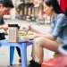 Tourists,Eating,Street,Food,In,Vietnam