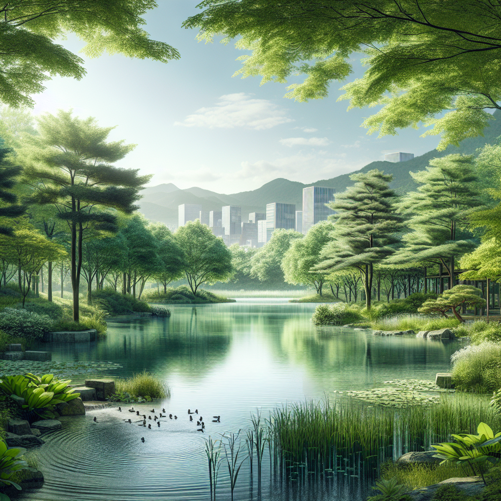 Seoul Forest offering a tranquil environment