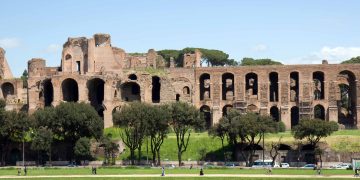 Color,Dslr,Image,Of,Imperial,Palace,,Palatine,Hill,,Rome,,Italy,