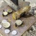 Iron,Coins,With,Mold,In,Hardware,Industry,,Professions,And,Business