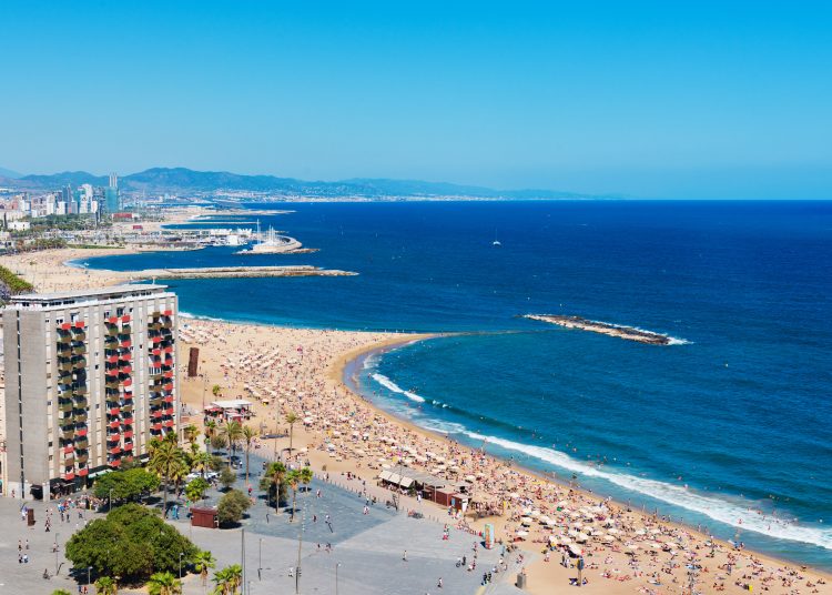 Barceloneta,Beach,In,Barcelona,,Spain