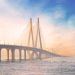 Morning,View,Of,Sea,Link,Bridge,Of,Mumbai,With,Sun