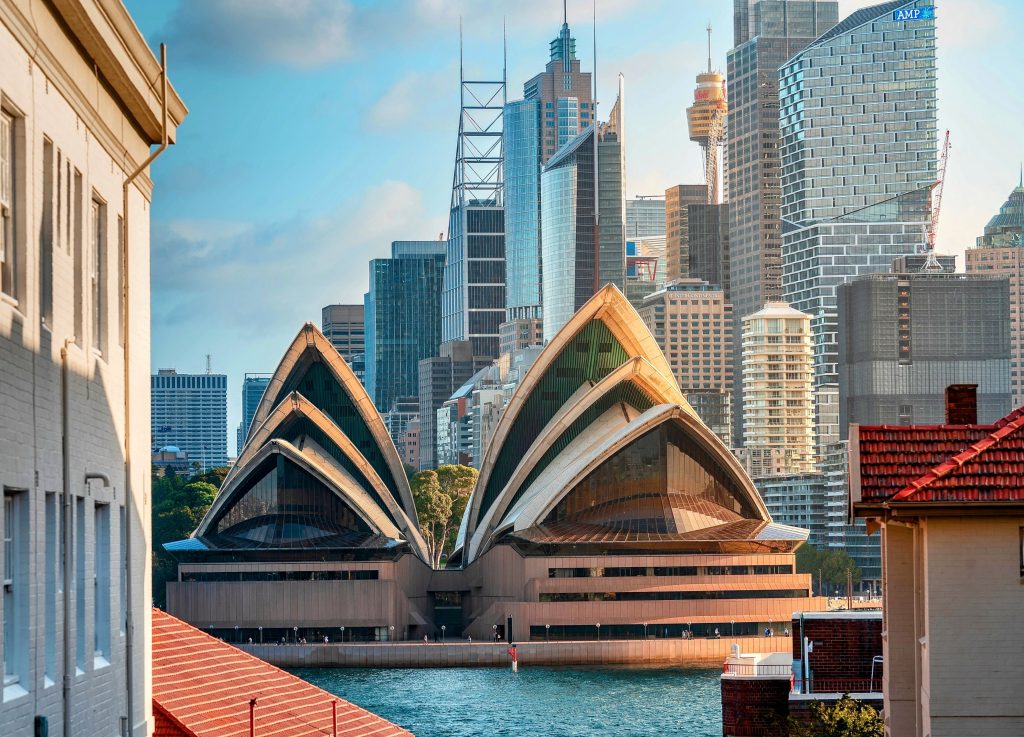 The,Sydney,Opera,House,,Located,On,The,Waterfront,In,Sydney,