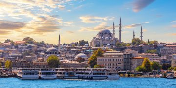 Ships,In,The,Bosphorus,By,Beautiful,Suleymaniye,Mosque,Of,Istanbul,