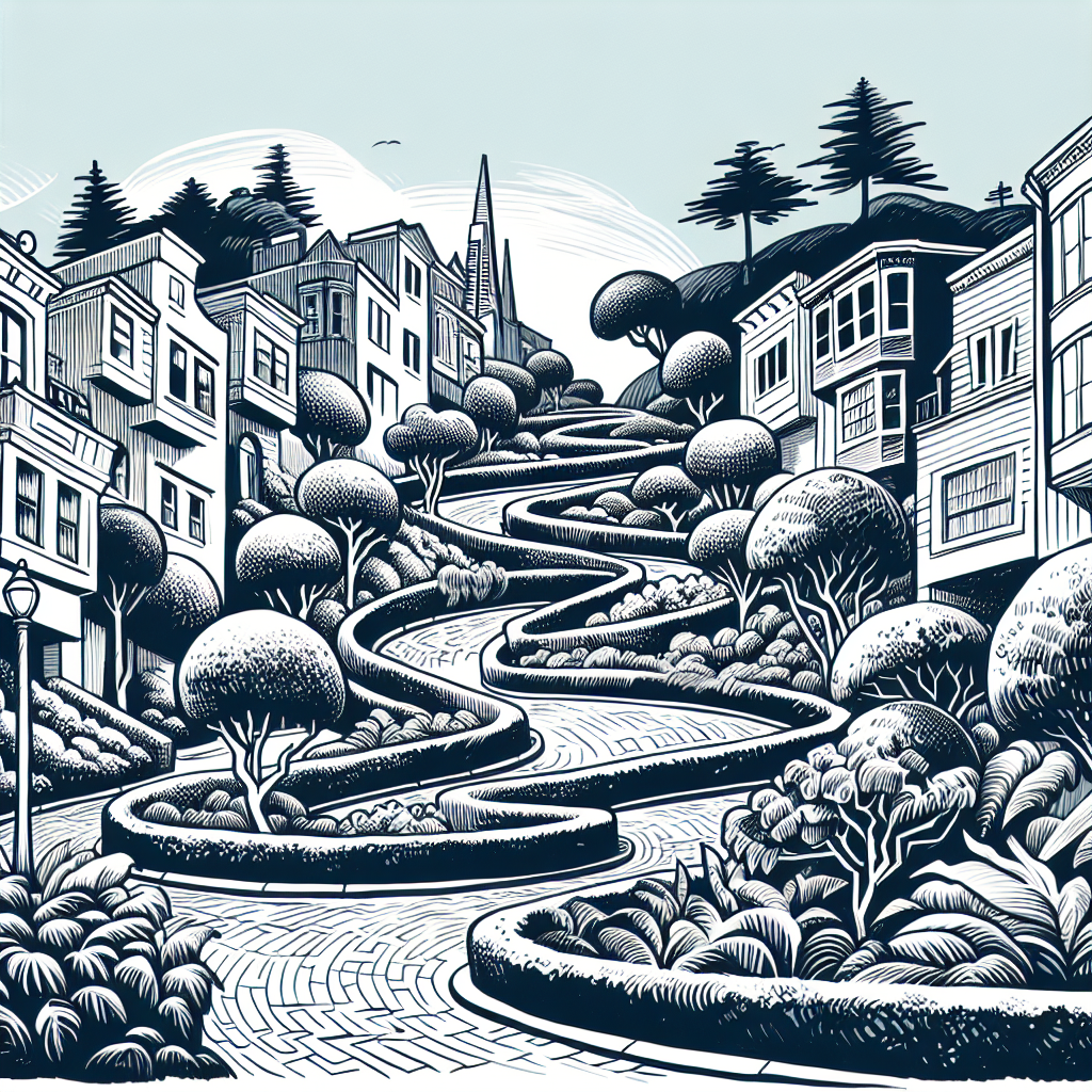 Lombard Street's crooked design