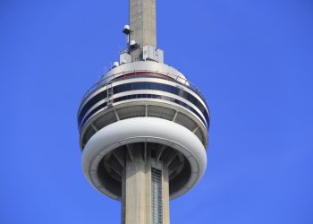 Toronto,,Ontario, ,October,7:,Looking,Upwards,At,The,Canadian